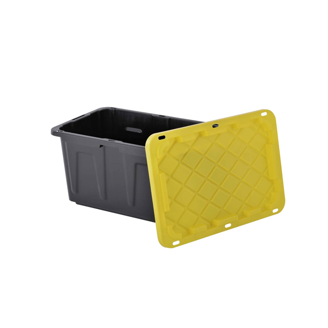 Boîte de rangement robuste fourre-tout BIN de stockage de 27 gallons