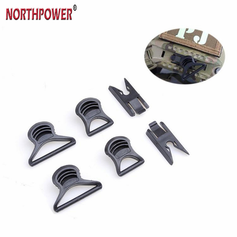 Ensemble de Clips pivotants pour lunettes militaires Paintball Airsoft, pour Rail latéral de casque Fast BJ PJ ACH MICH