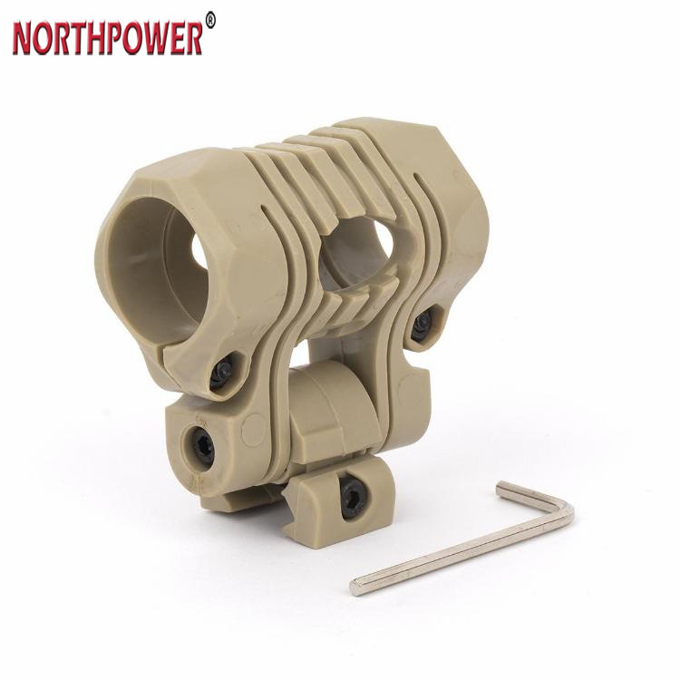 25.4mm 180 degrés Angle ajuster lampe de poche porte-casque torche Clip montage Rail pince Picatinny 21mm Rail