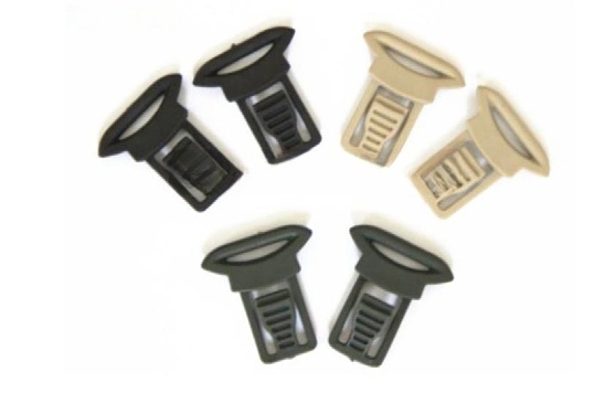 Clips pivotants pour lunettes de casque tactique