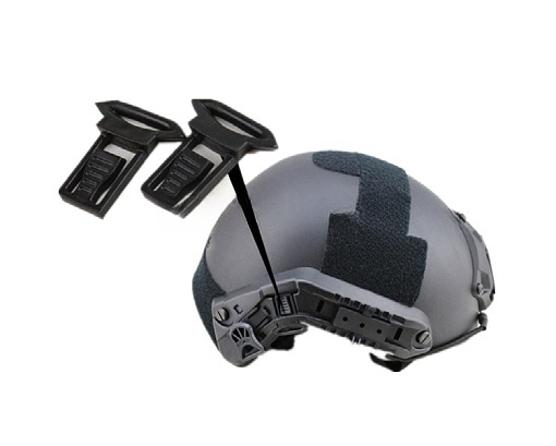 Clips pivotants pour lunettes de casque tactique