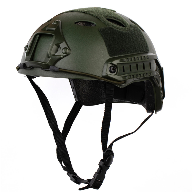 Casque rapide tactique Airsoft de type PJ avec support NVG et rail latéral