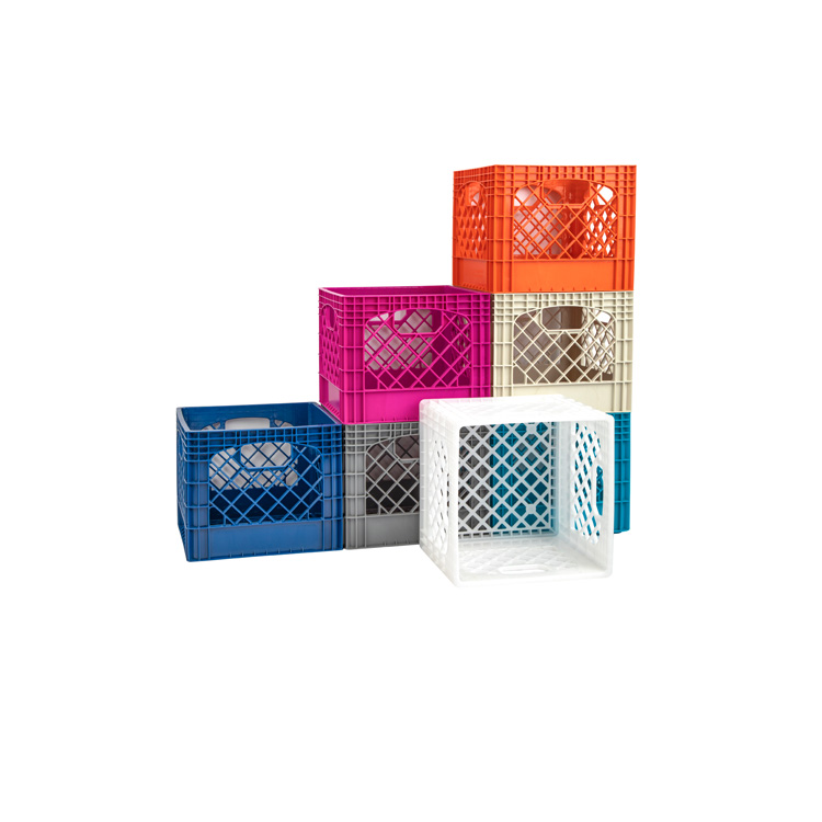 Caisse de bouteille de lait en plastique de 16 pintes