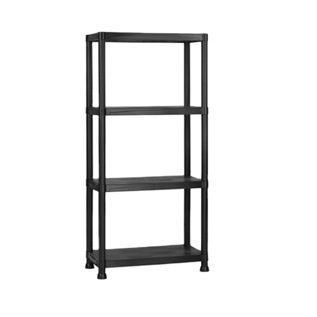 ÉTAGÈRE EN PLASTIQUE SOLIDE NOIRE 24X12 POUCES 3 NIVEAUX 4 NIVEAUX 5 NIVEAUX
