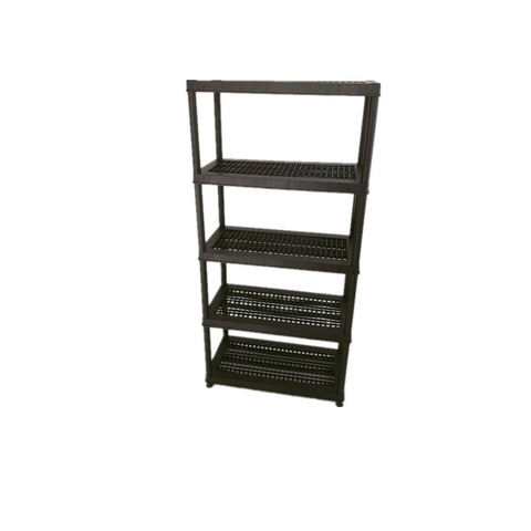 NOIR 36X24 pouces étagère de rangement ventilée robuste à 3 niveaux 4 niveaux 5 niveaux