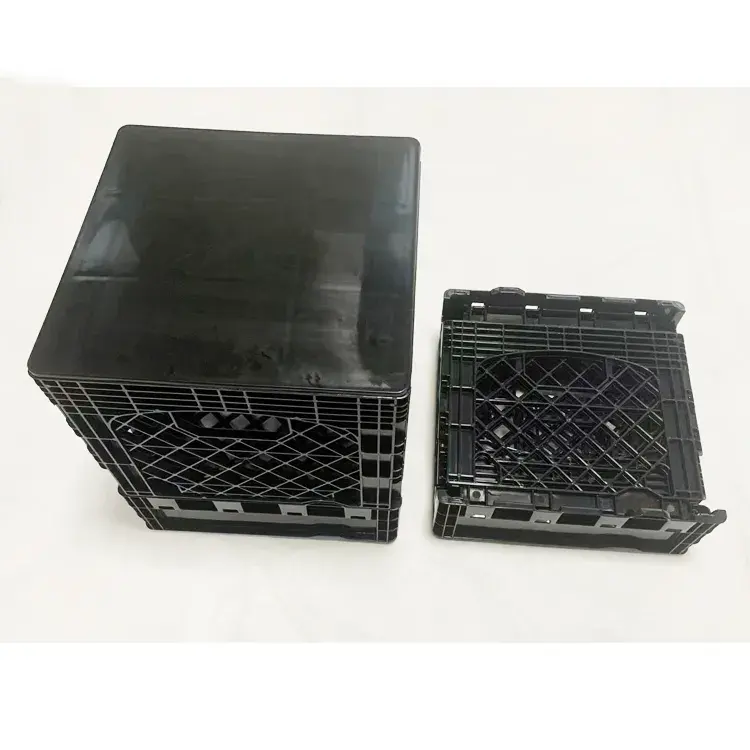 Caisses à lait pliables carrées de 16 pintes avec couvercle