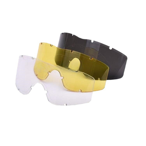 Lunettes balistiques militaires Alpha, lunettes de soleil de l'armée, Airsoft CS Paintball, Kit de 3 lentilles