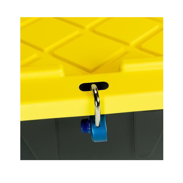 17 gallons.Fourre-tout de stockage en plastique robuste et verrouillable