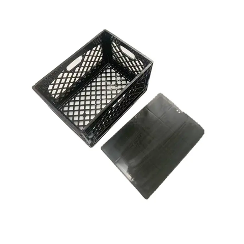 Caisse à lait pliable en plastique pliable de 24 pintes avec couvercle