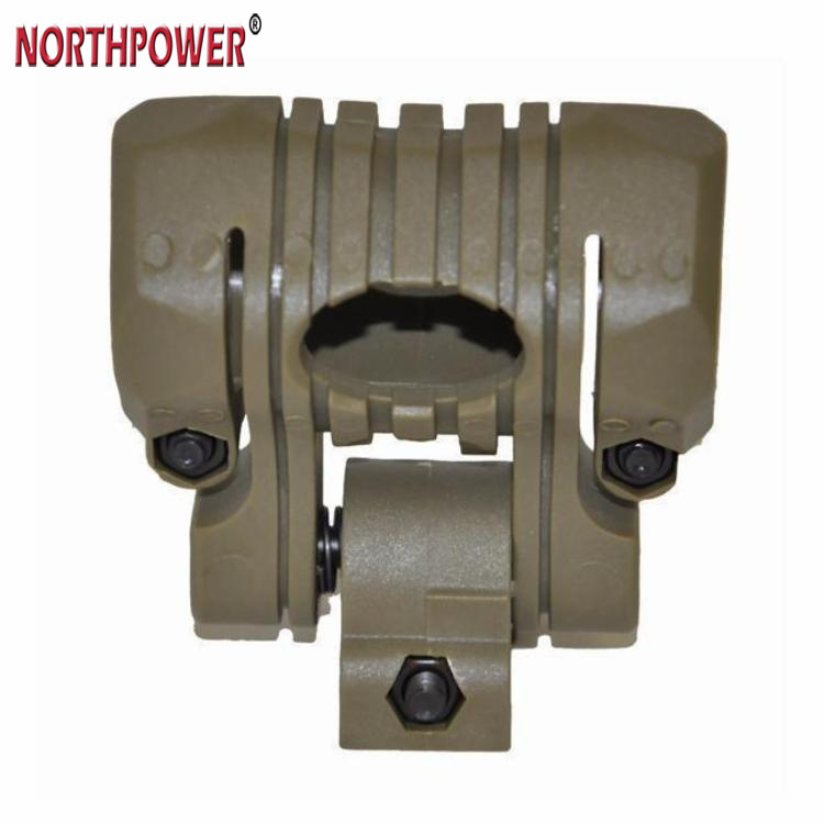 25.4mm 180 degrés Angle ajuster lampe de poche porte-casque torche Clip montage Rail pince Picatinny 21mm Rail