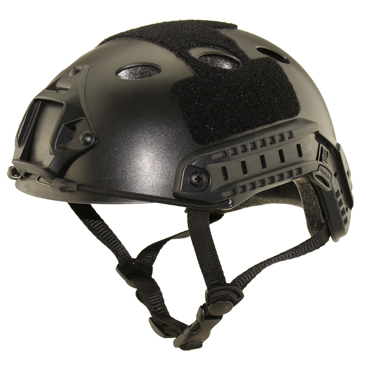Casque rapide tactique Airsoft de type PJ avec support NVG et rail latéral