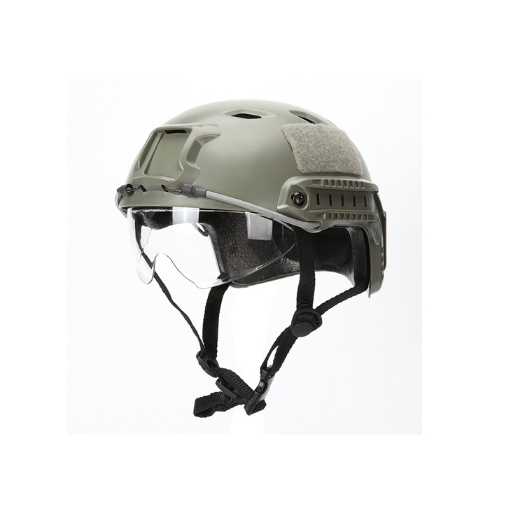 Casque BJ rapide avec lunettes de protection, Version pour casque de paintball CS Outdoor CS Practice Airsoft