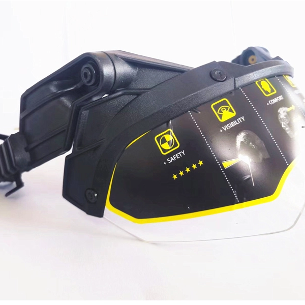 Lunettes à rabat pour casque tactique anti-buée, coupe-vent rapide, Paintball réglable