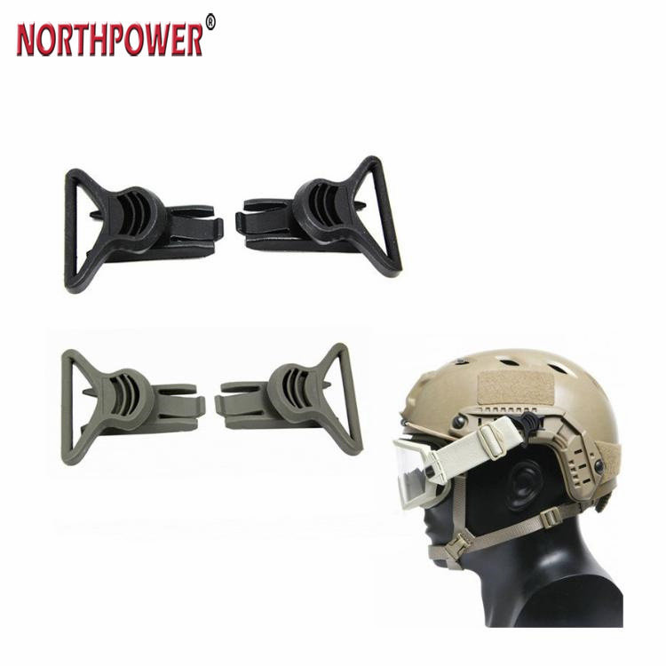 Ensemble de Clips pivotants pour lunettes militaires Paintball Airsoft, pour Rail latéral de casque Fast BJ PJ ACH MICH