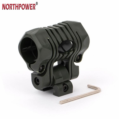 25.4mm 180 degrés Angle ajuster lampe de poche porte-casque torche Clip montage Rail pince Picatinny 21mm Rail