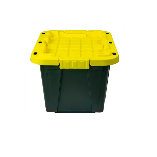 Boîte de rangement robuste, fourre-tout de stockage de 12 gallons