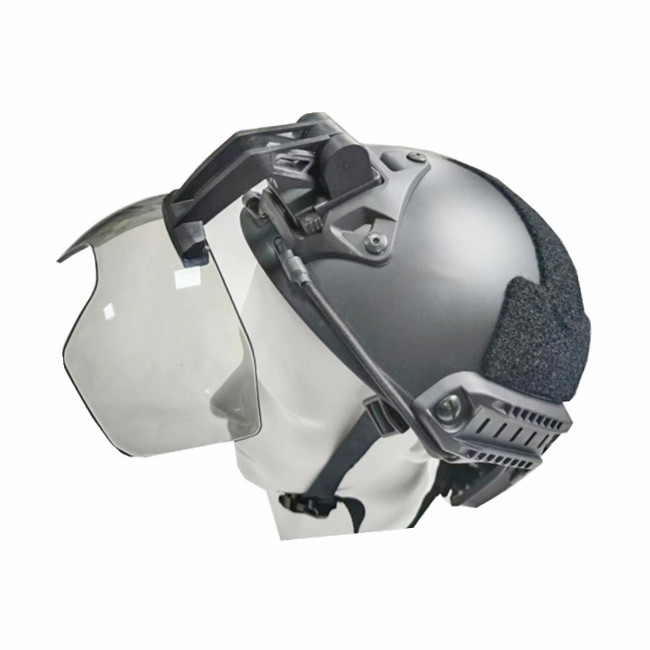 CLEAR Viper Visor Lunettes de protection anti-buée réglables 3 mm pour casque tactique FAST