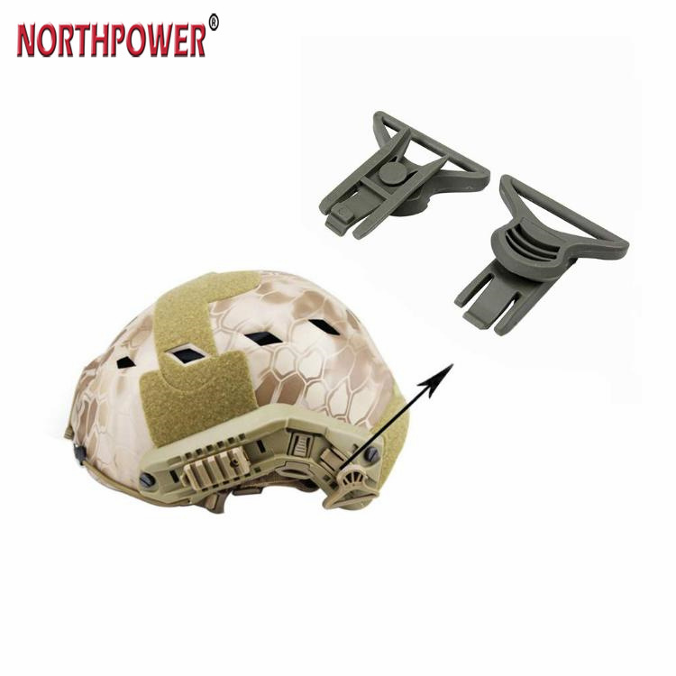 Ensemble de Clips pivotants pour lunettes militaires Paintball Airsoft, pour Rail latéral de casque Fast BJ PJ ACH MICH