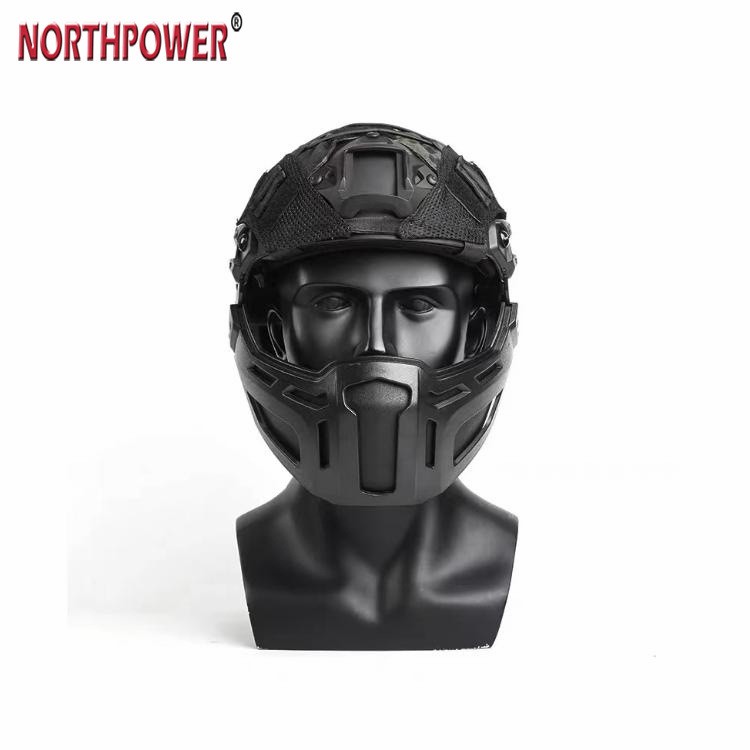 Protège-menton de type rail latéral pour casque ARC ACH MICH FAST