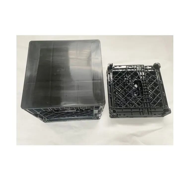 Caisse à lait pliante carrée de 16 pintes avec couvercle