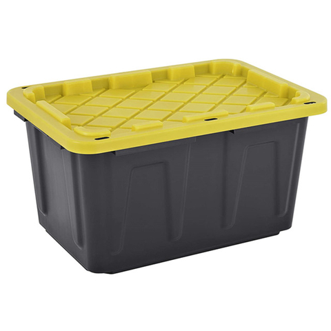 17 gallons.Fourre-tout de stockage en plastique robuste et verrouillable