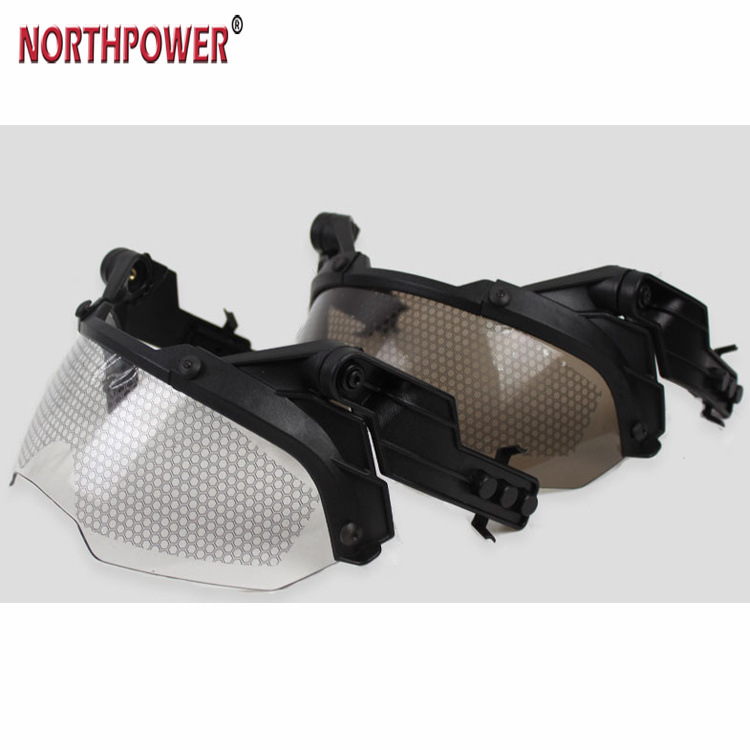 Casque réglable lunettes à rabat Airsoft Paintball casque rapide coupe-vent Anti-buée CS Wargame lunettes de Protection visière de Protection