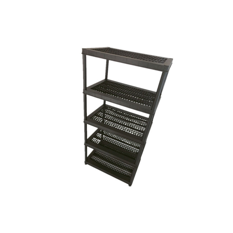 NOIR 36X24 pouces étagère de rangement ventilée robuste à 3 niveaux 4 niveaux 5 niveaux