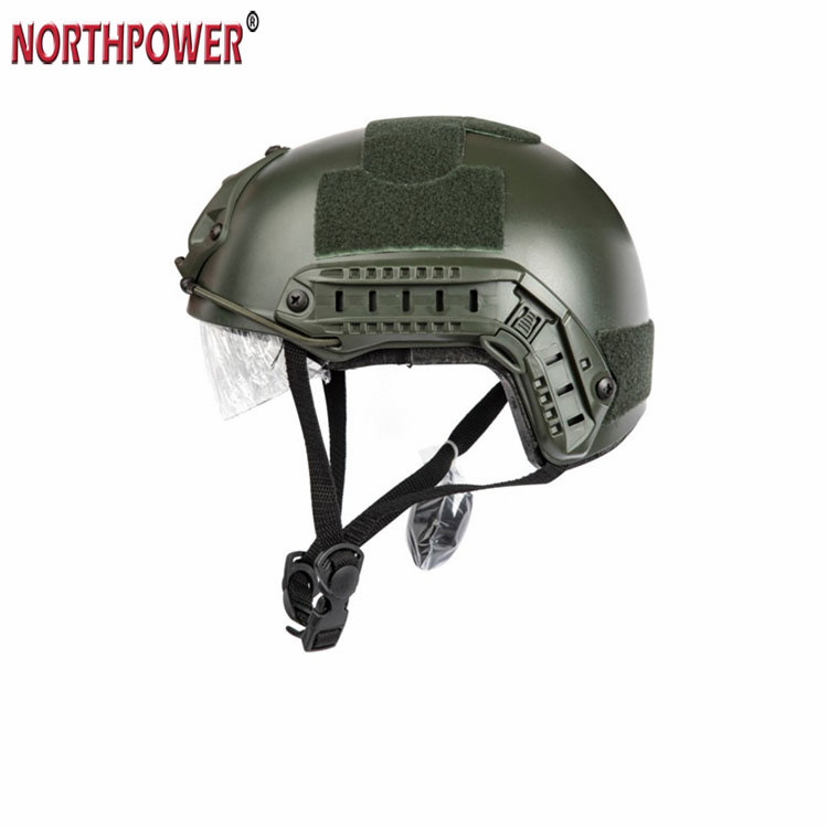 CASQUE FAST MH AVEC VISIÈRE DE PROTECTION Casque tactique militaire Airsoft Casque Bump